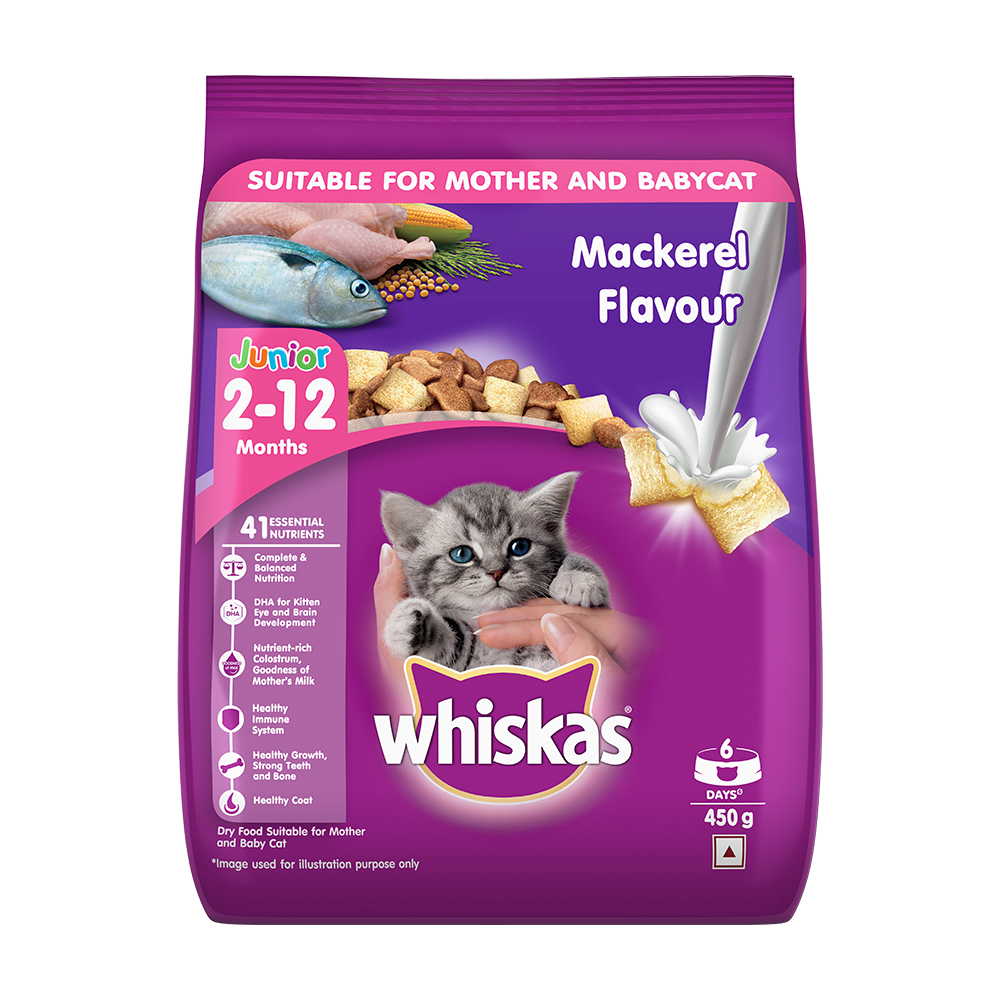 Whiskas® Kitten Dry Food, Mackerel - 1