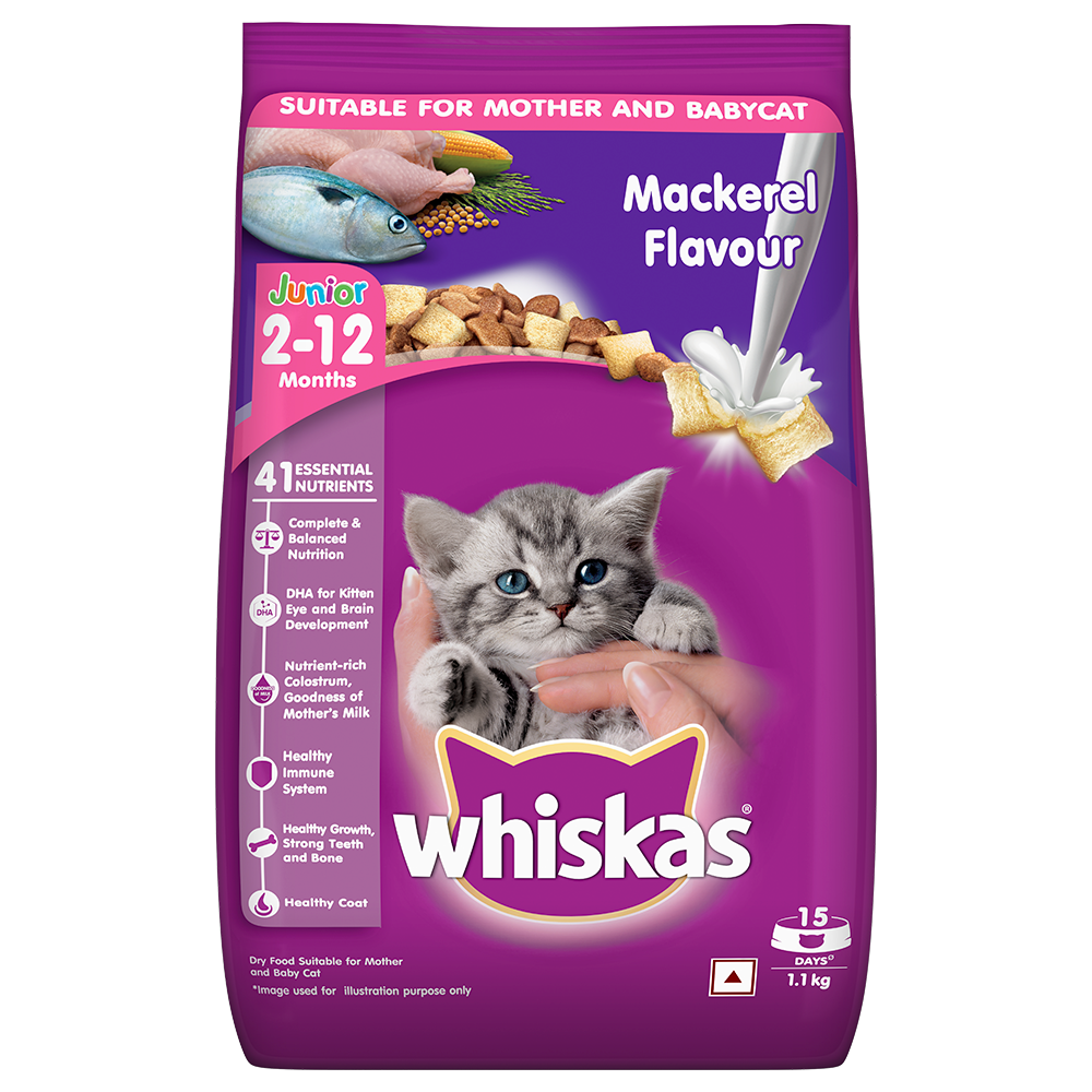 Whiskas® Kitten Dry Food, Mackerel - 1