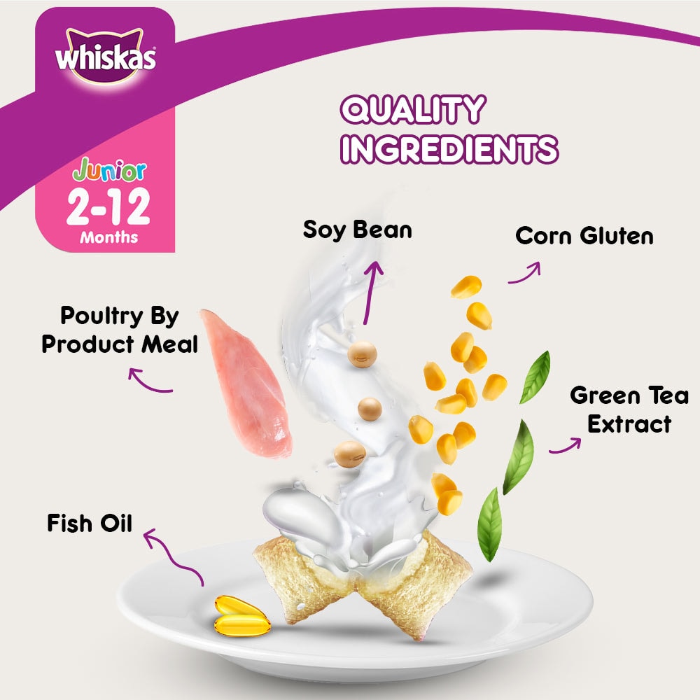 Whiskas® Kitten Dry Food, Mackerel - 7