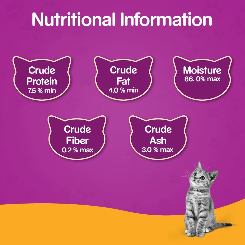Whiskas® Wet Food for Kittens (2-12 Months), Chicken in Gravy Flavour, 12 pouches (12x 85g) - 6