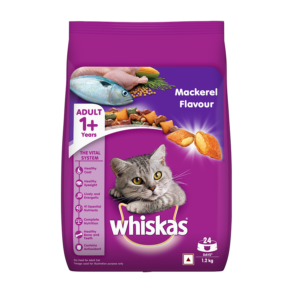 Whiskas® Adult Dry Food, Mackerel - 1