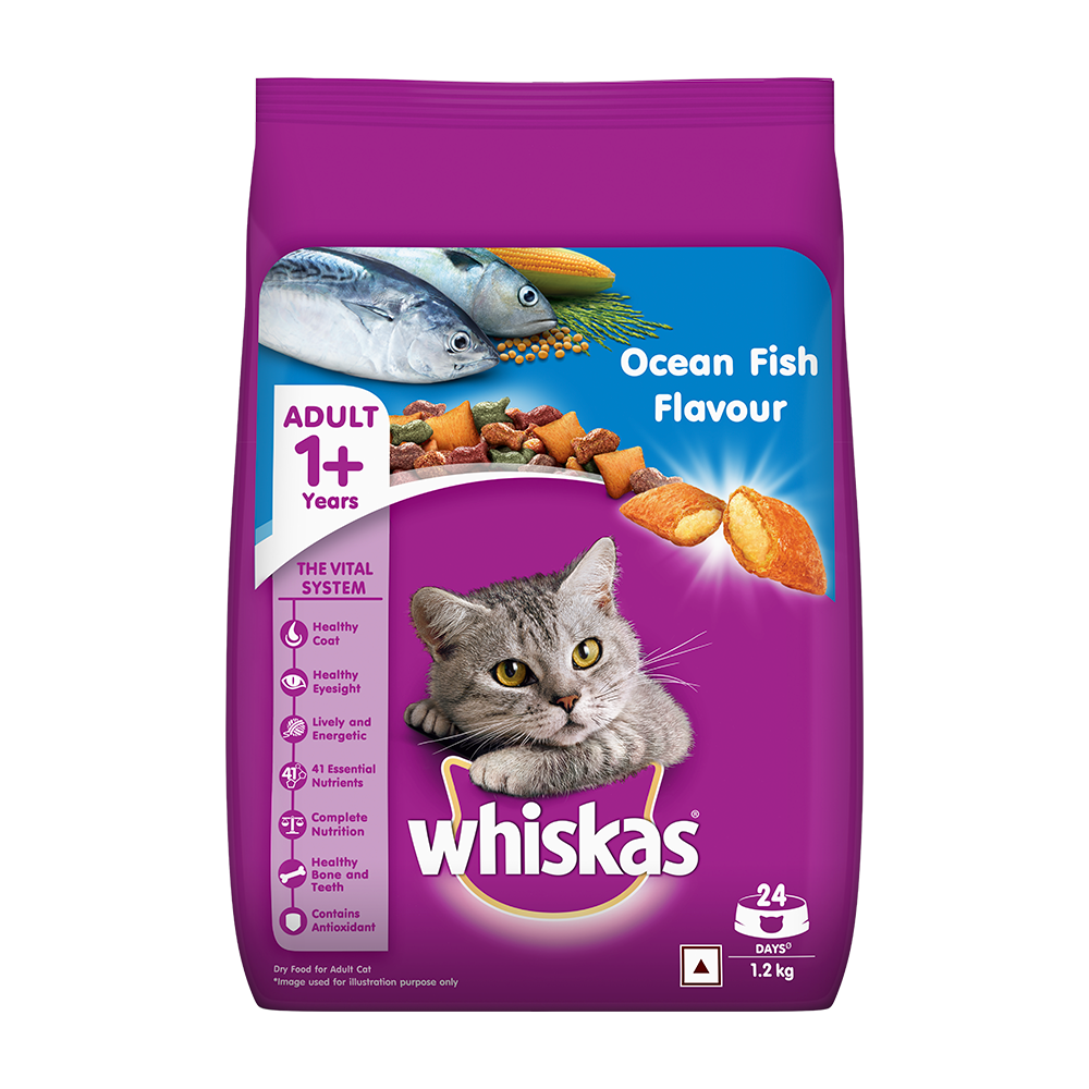 Whiskas® Adult Dry Food, Ocean Fish - 1