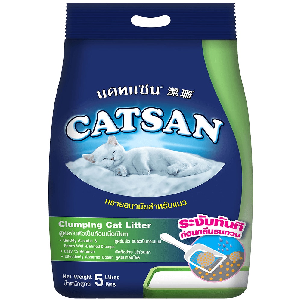 Whiskas Catsan<sup>TM</sup> 100% Natural Clumping Cat Litter - 5L pack