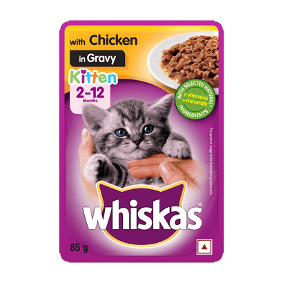 Whiskas® Kitten Wet Food, Chicken in Gravy Pouch