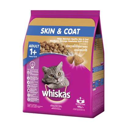 Whiskas® Skin & Coat Adult Dry Food, Chicken & Salmon