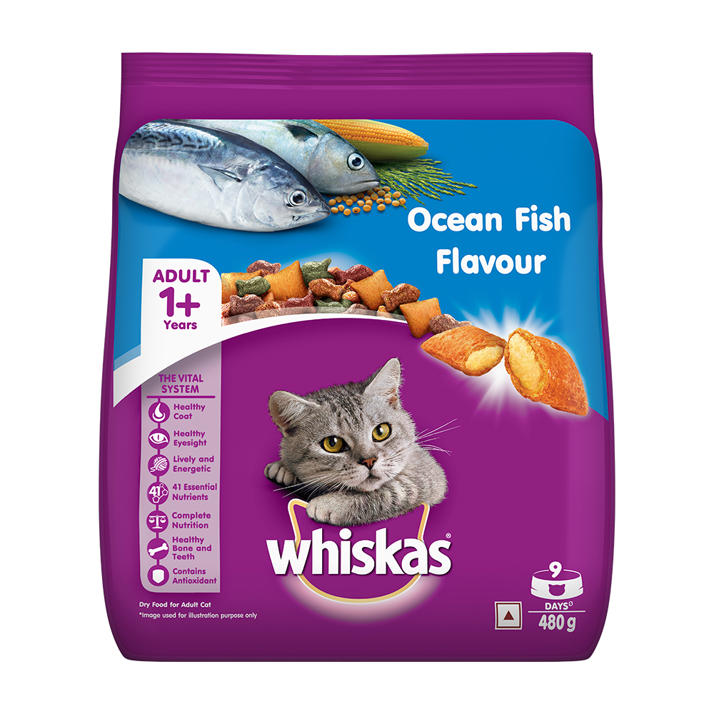 WHISKAS® Adult Dry Food, Ocean Fish