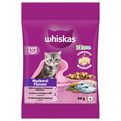 WHISKAS® Kitten Dry Food, Mackerel